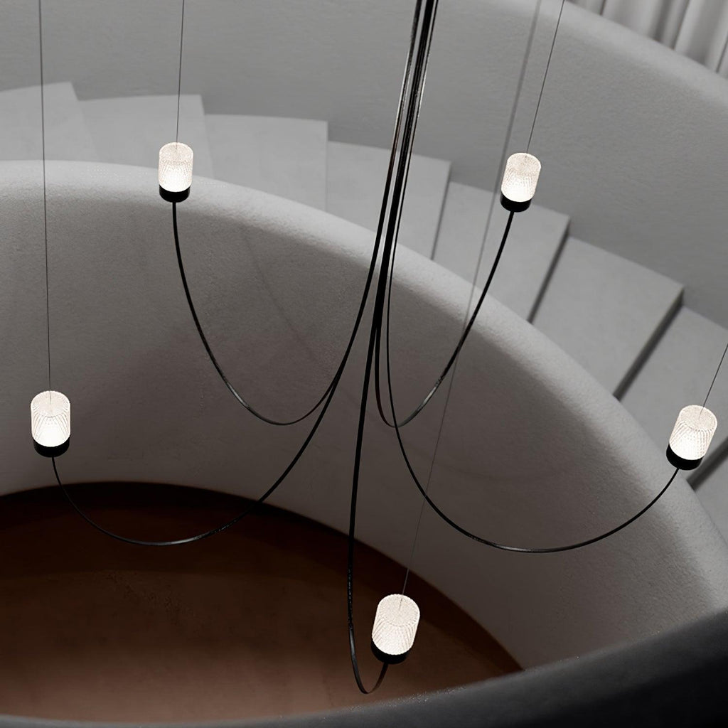 Lustra Chandelier Verre Élégance Balancée - Neutralighting