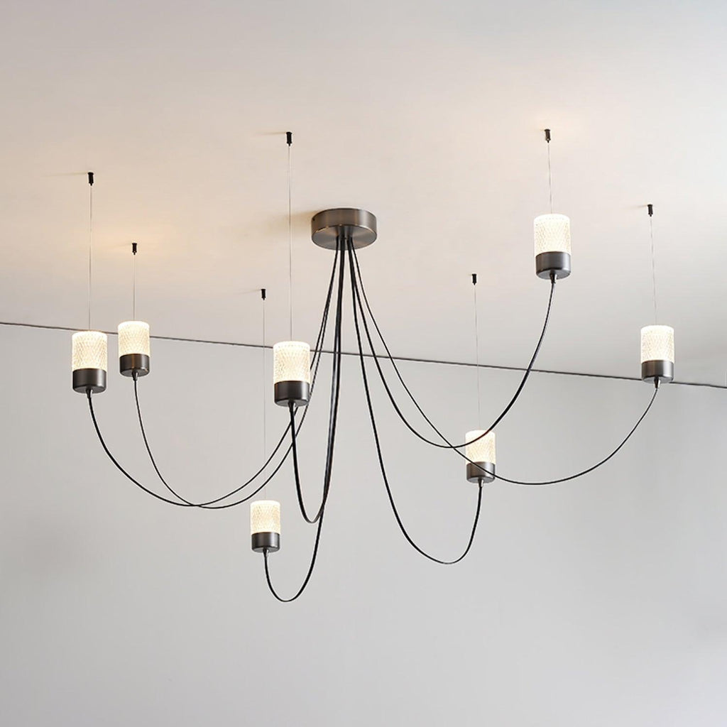 Lustra Chandelier Verre Élégance Balancée - Neutralighting
