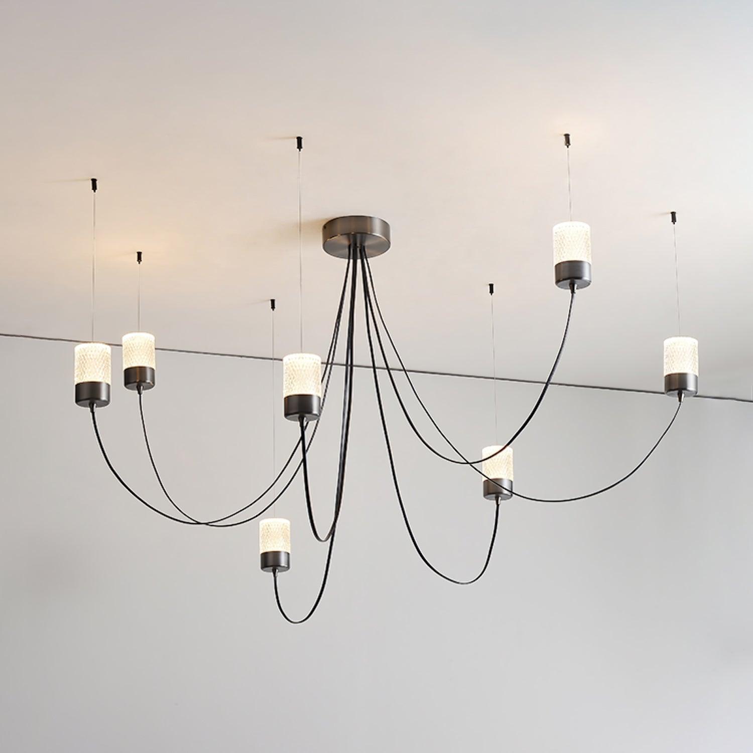 Lustra Chandelier Verre Élégance Balancée - Neutralighting