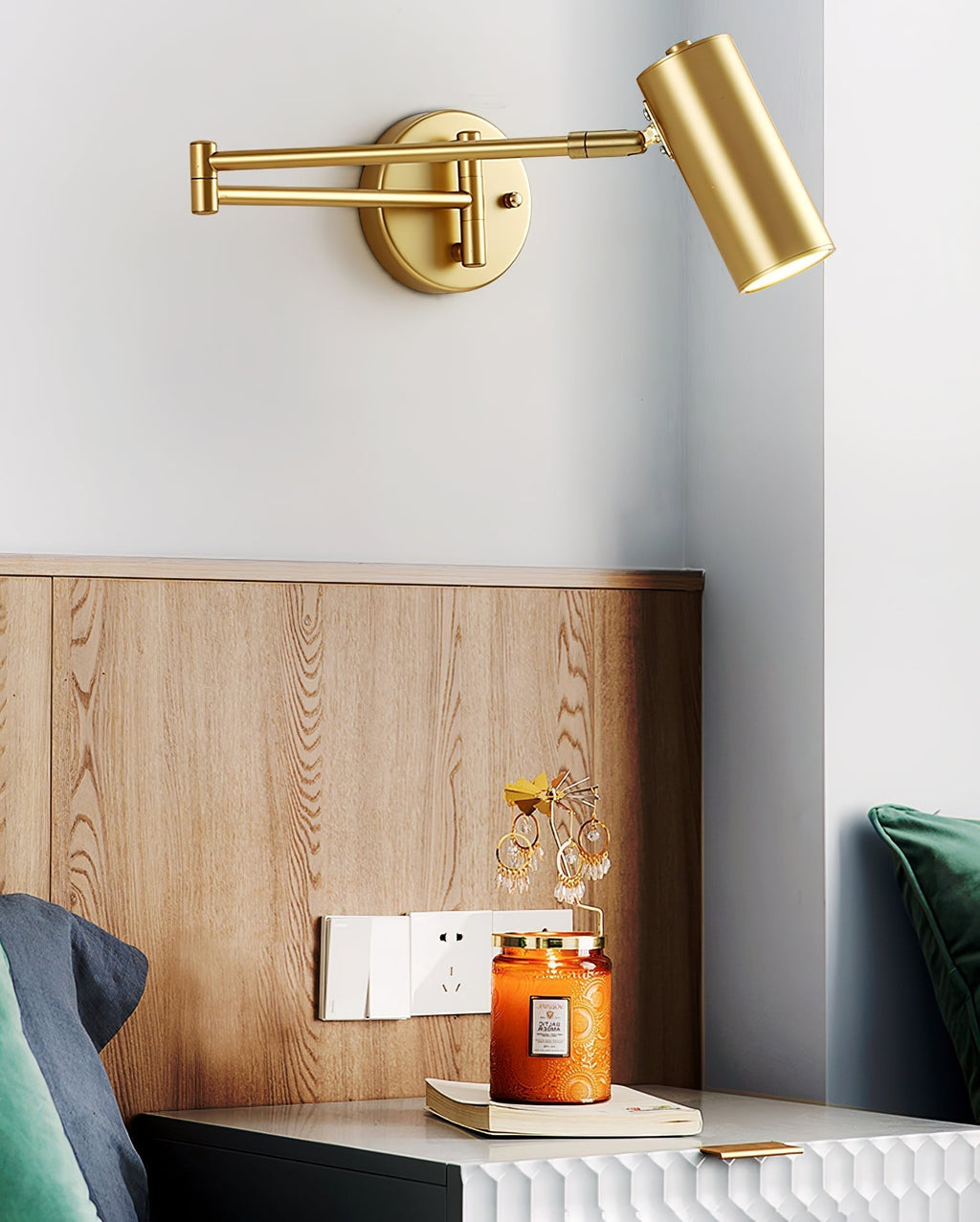 Lustra Applique Murale Laiton Bras Pivotant Réglable - Neutralighting