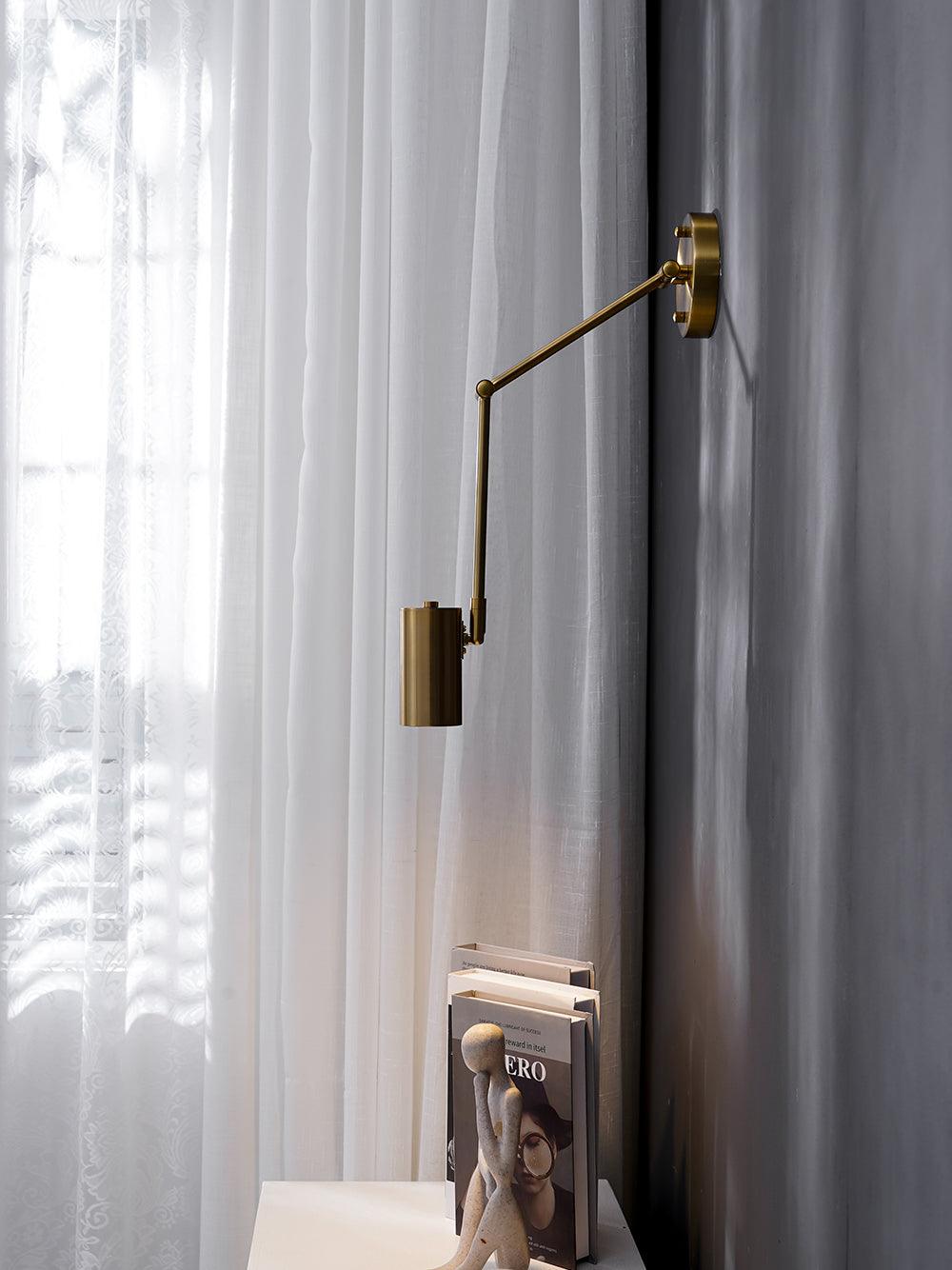 Lustra Applique Murale Laiton Bras Pivotant Réglable - Neutralighting
