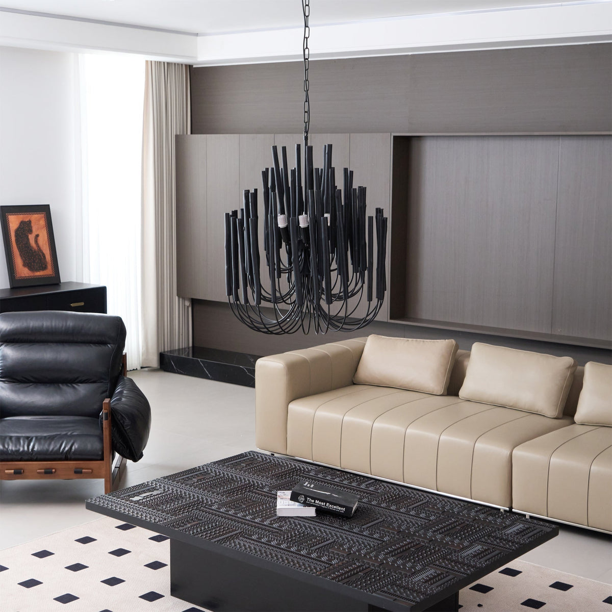 Nyphaiel Chandelier en Bois Luxe Postmoderne - Neutralighting