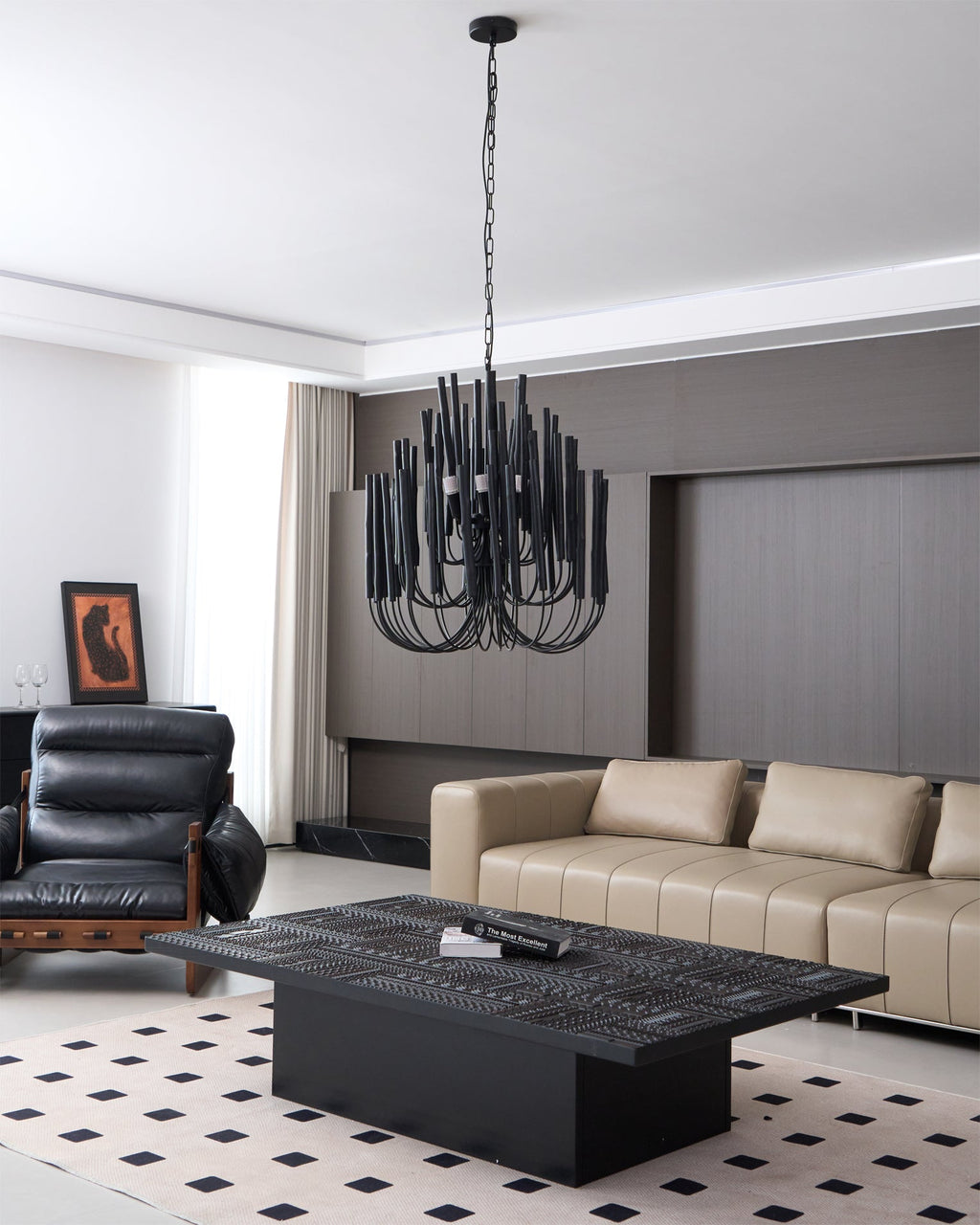 Nyphaiel Chandelier en Bois Luxe Postmoderne - Neutralighting