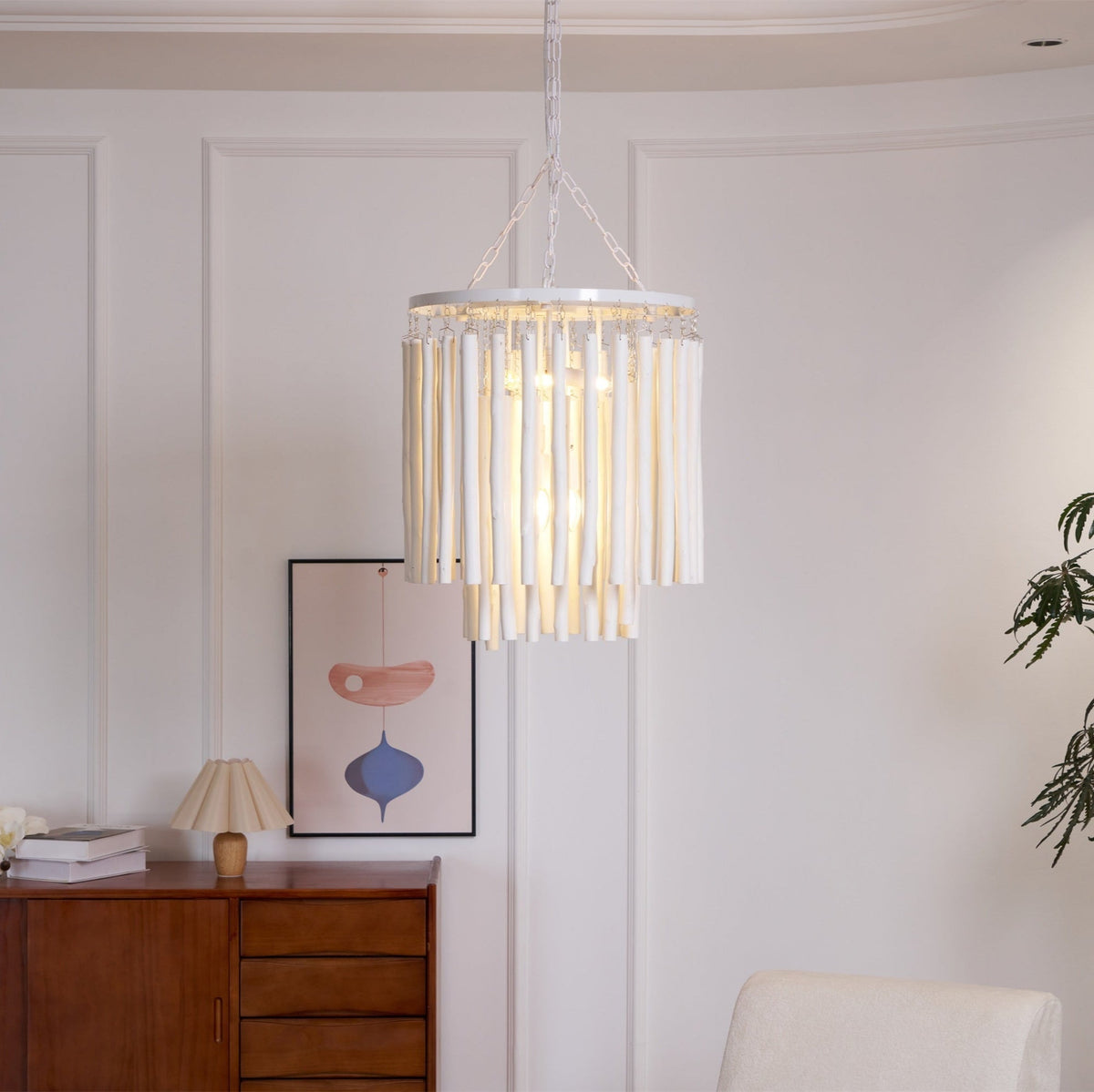Nyphaiel Chandelier en Bois Luxe Postmoderne - Neutralighting