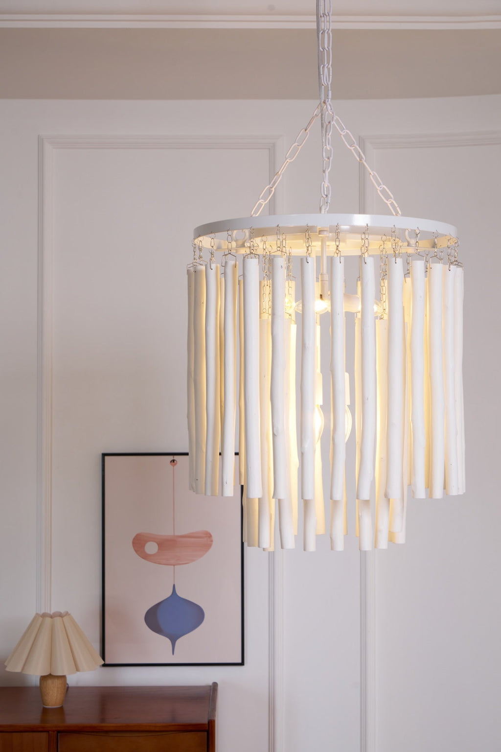 Nyphaiel Chandelier en Bois Luxe Postmoderne - Neutralighting