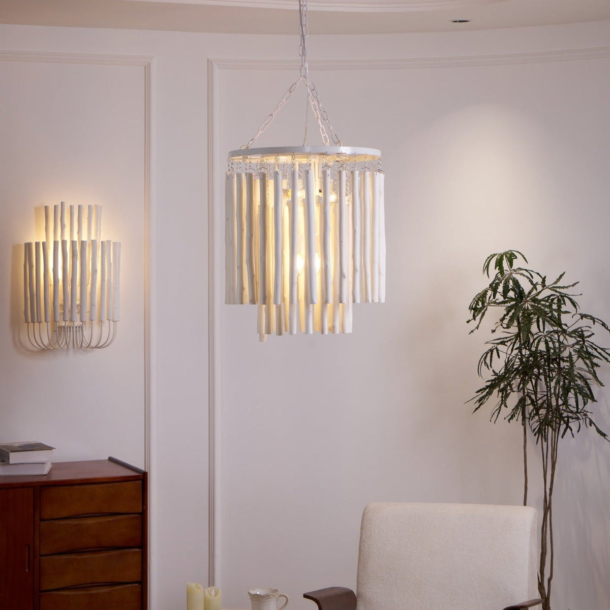 Nyphaiel Chandelier en Bois Luxe Postmoderne - Neutralighting