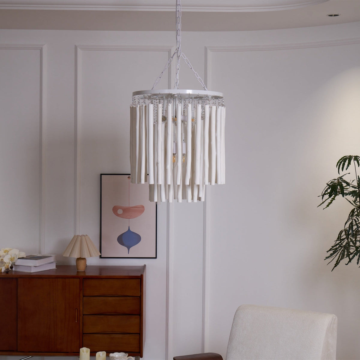 Nyphaiel Chandelier en Bois Luxe Postmoderne - Neutralighting