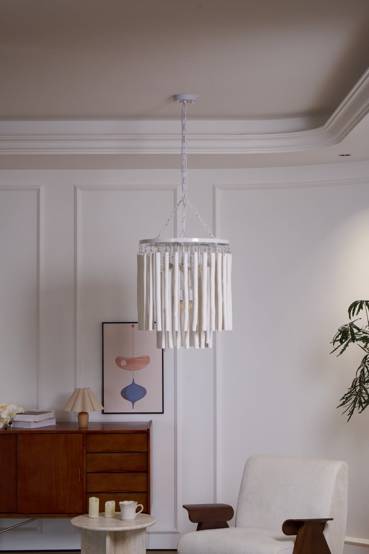 Nyphaiel Chandelier en Bois Luxe Postmoderne - Neutralighting