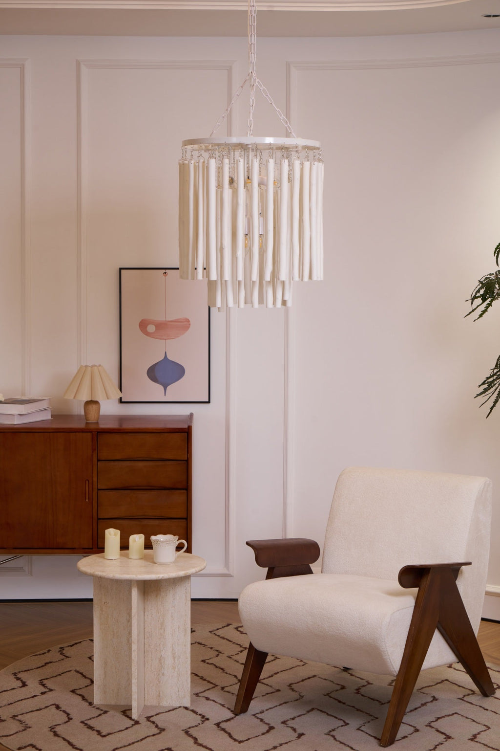 Nyphaiel Chandelier en Bois Luxe Postmoderne - Neutralighting