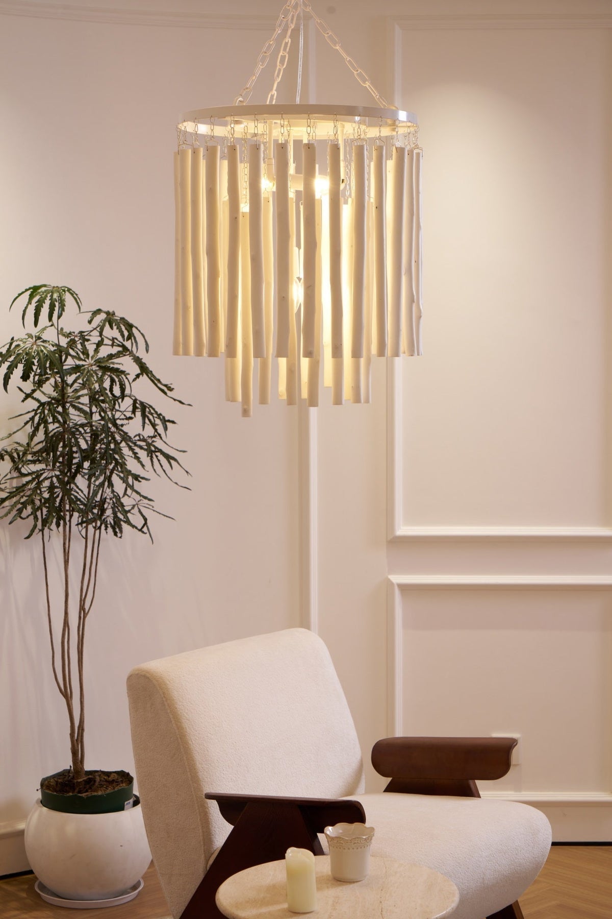 Nyphaiel Chandelier en Bois Luxe Postmoderne - Neutralighting