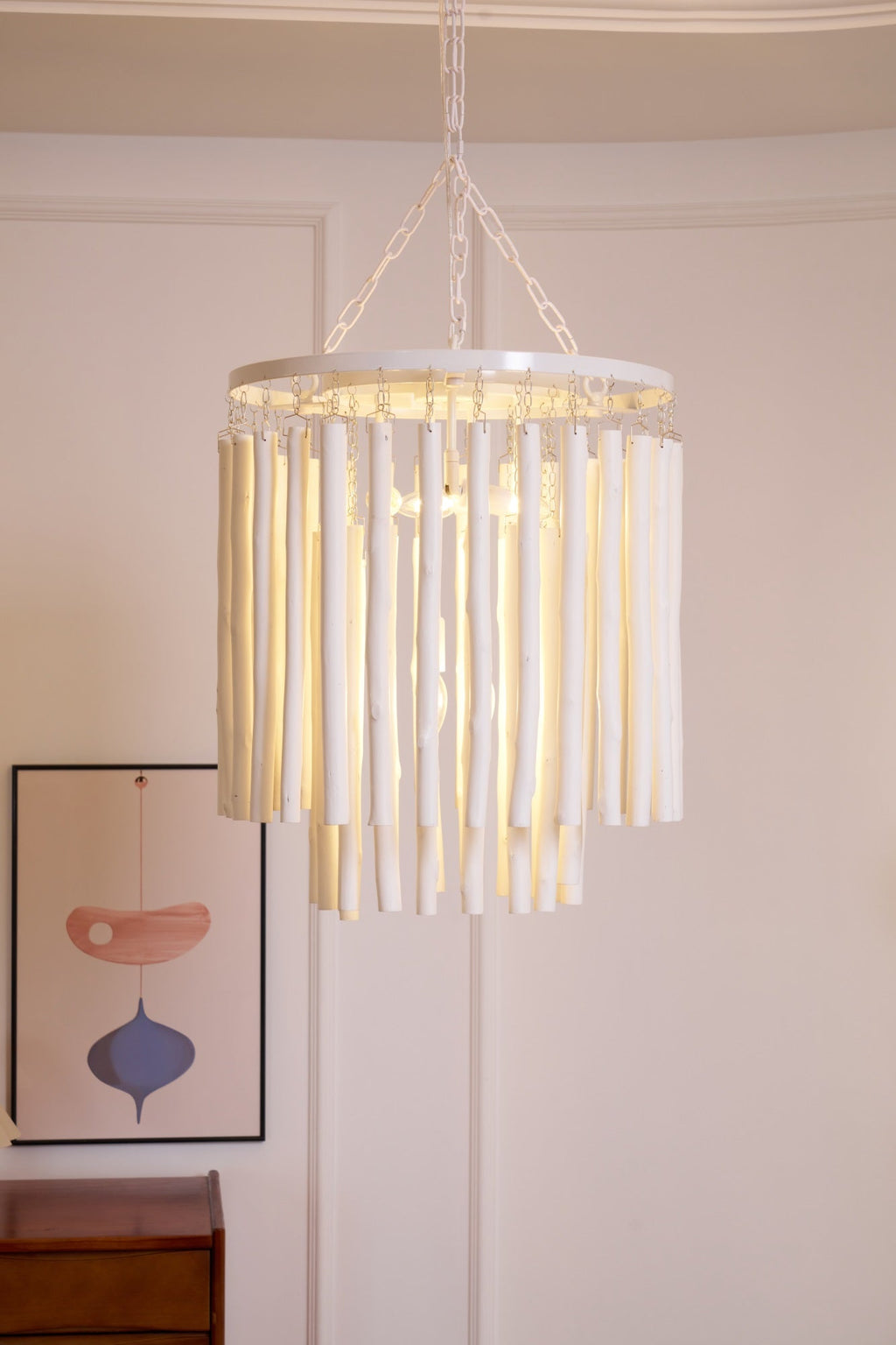 Nyphaiel Chandelier en Bois Luxe Postmoderne - Neutralighting