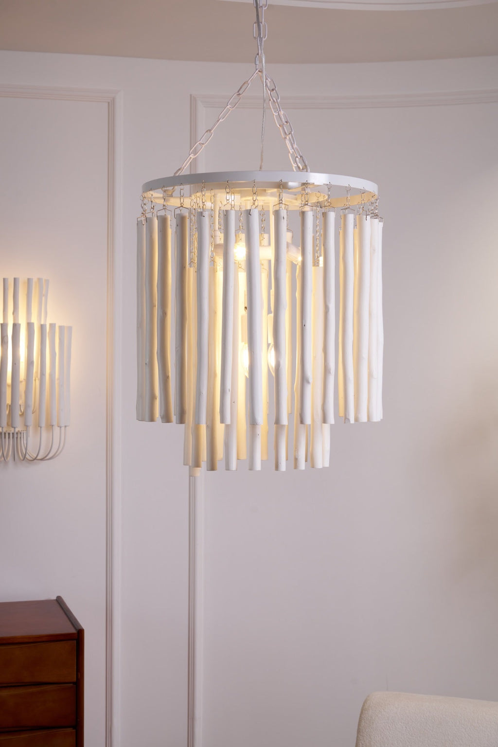Nyphaiel Chandelier en Bois Luxe Postmoderne - Neutralighting