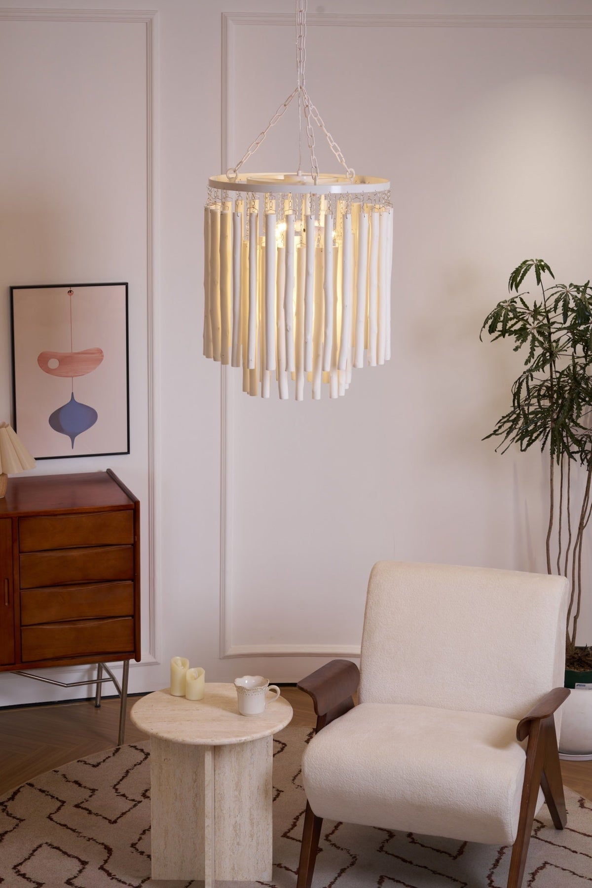 Nyphaiel Chandelier en Bois Luxe Postmoderne - Neutralighting