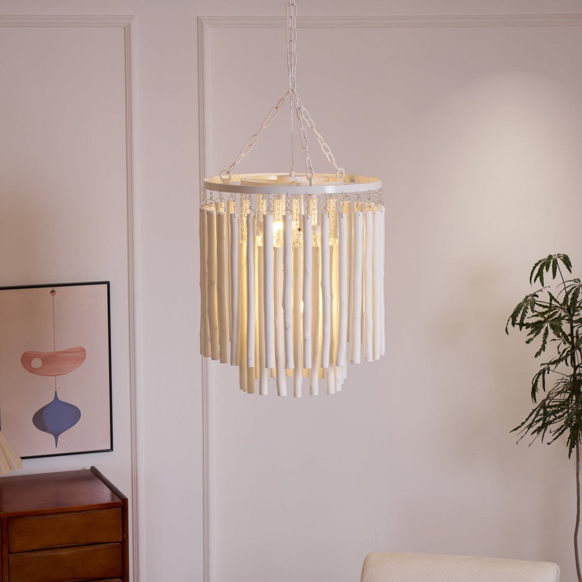 Nyphaiel Chandelier en Bois Luxe Postmoderne - Neutralighting