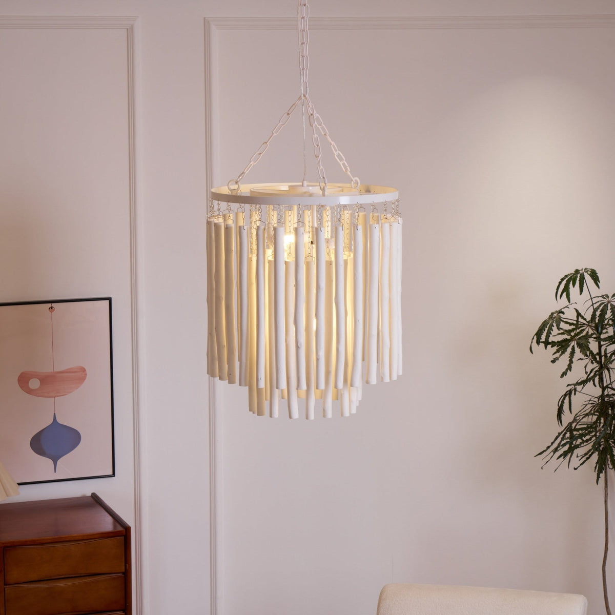 Nyphaiel Chandelier en Bois Luxe Postmoderne - Neutralighting
