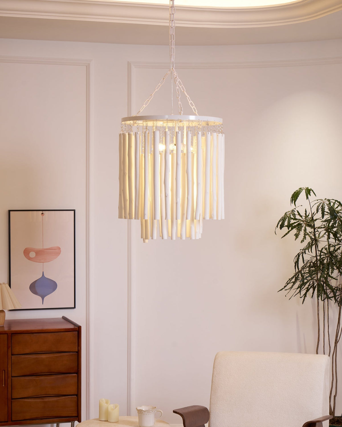 Nyphaiel Chandelier en Bois Luxe Postmoderne - Neutralighting