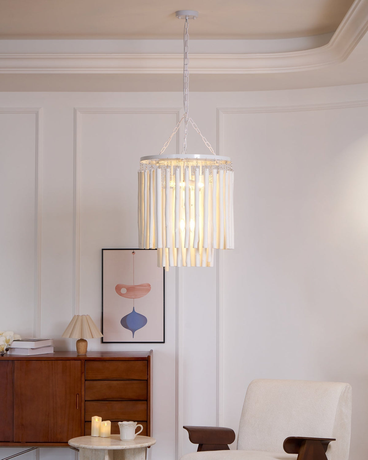 Nyphaiel Chandelier en Bois Luxe Postmoderne - Neutralighting