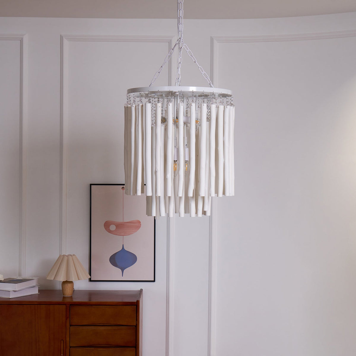 Nyphaiel Chandelier en Bois Luxe Postmoderne - Neutralighting