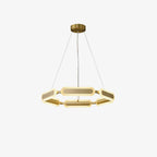 Lustra Chandelier Anneau Géométrique en Laiton - Neutralighting