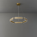 Lustra Chandelier Anneau Géométrique en Laiton - Neutralighting