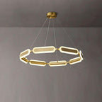 Lustra Chandelier Anneau Géométrique en Laiton - Neutralighting