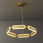 Lustra Chandelier Anneau Géométrique en Laiton - Neutralighting
