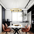 Lustra Chandelier Anneau Géométrique en Laiton - Neutralighting