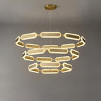 Lustra Chandelier Anneau Géométrique en Laiton - Neutralighting