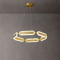 Lustra Chandelier Anneau Géométrique en Laiton - Neutralighting