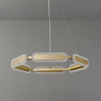 Lustra Chandelier Anneau Géométrique en Laiton - Neutralighting