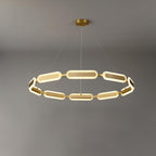 Lustra Chandelier Anneau Géométrique en Laiton - Neutralighting