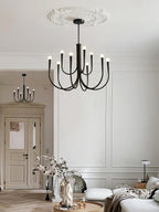 Lustra Chandelier Bras Swoop Laiton Minimaliste - Neutralighting