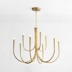 Lustra Chandelier Bras Swoop Laiton Minimaliste - Neutralighting