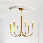 Lustra Chandelier Bras Swoop Laiton Minimaliste - Neutralighting