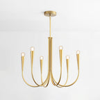 Lustra Chandelier Bras Swoop Laiton Minimaliste - Neutralighting