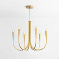 Lustra Chandelier Bras Swoop Laiton Minimaliste - Neutralighting