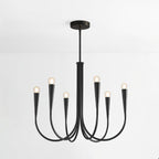 Lustra Chandelier Bras Swoop Laiton Minimaliste - Neutralighting