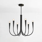 Lustra Chandelier Bras Swoop Laiton Minimaliste - Neutralighting