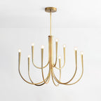 Lustra Chandelier Bras Swoop Laiton Minimaliste - Neutralighting