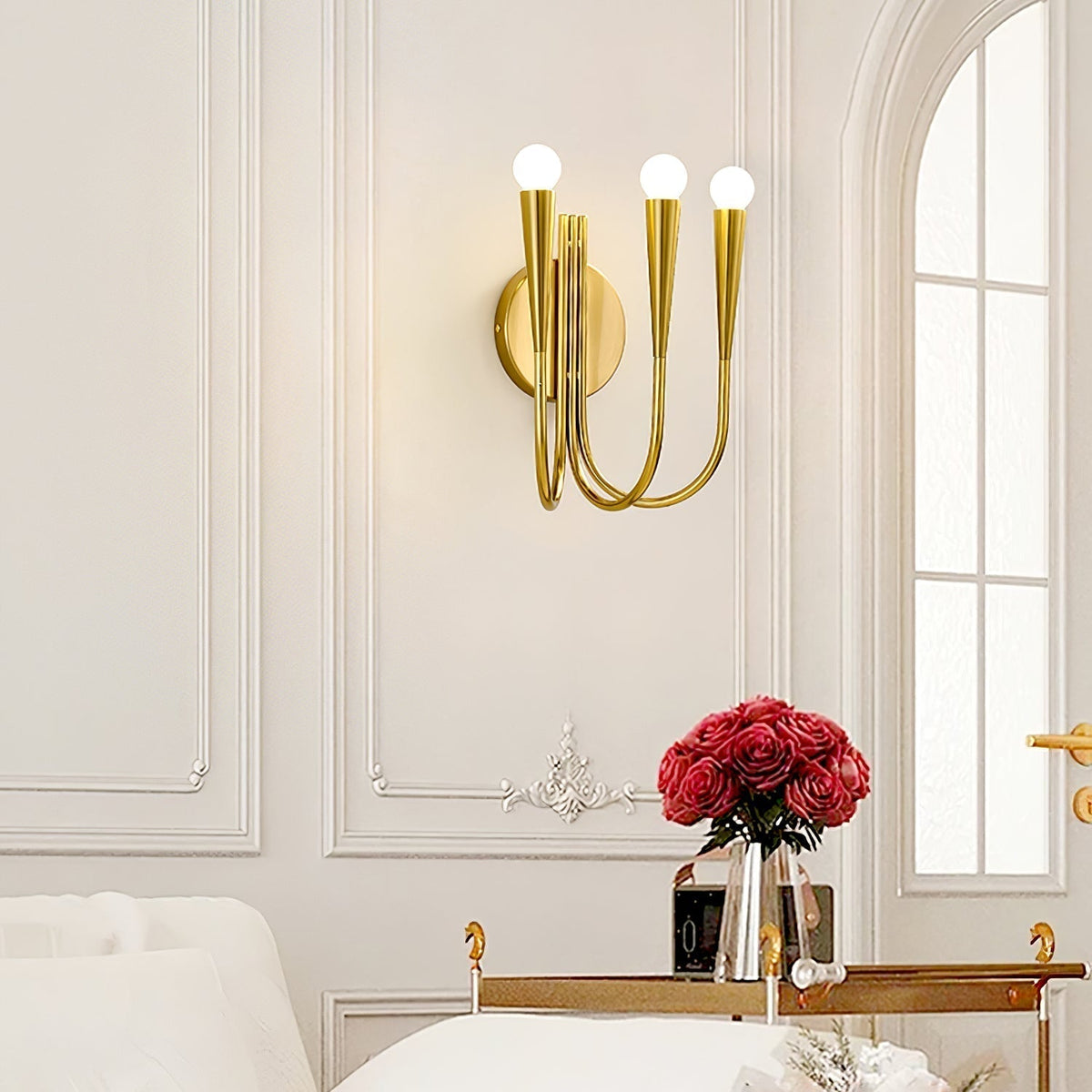 Swoop Applique Murale à Bras en Verre Élégance Premium - Neutralighting