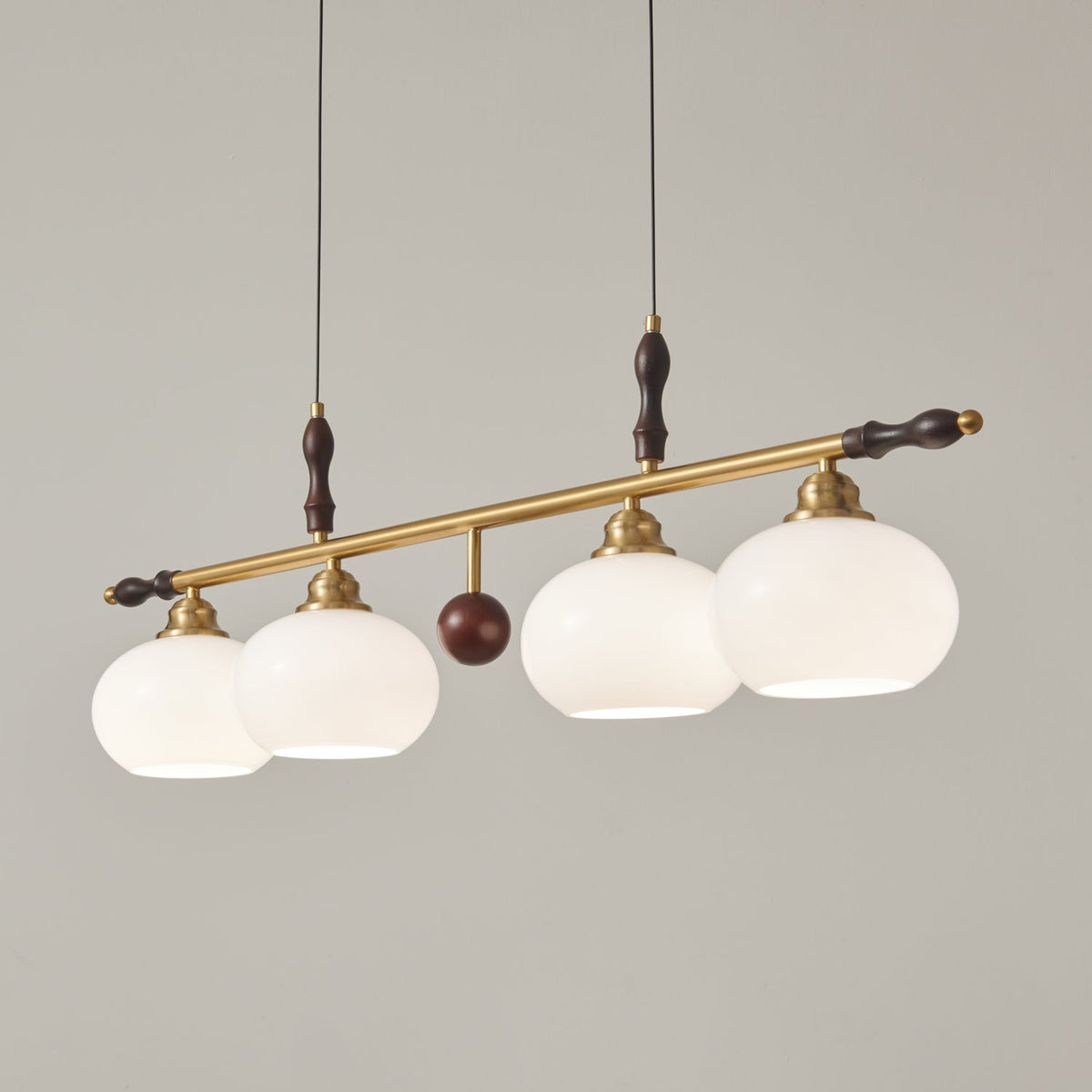 Sylvara Lampe Pendante en Bois et Verre Premium - Neutralighting