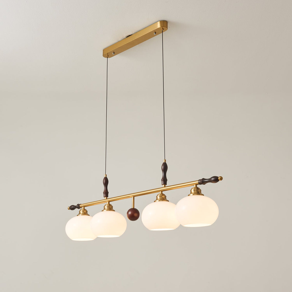 Sylvara Lampe Pendante en Bois et Verre Premium - Neutralighting