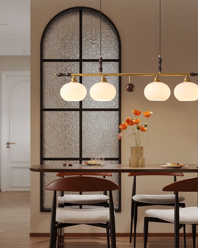 Sylvara Lampe Pendante en Bois et Verre Premium - Neutralighting