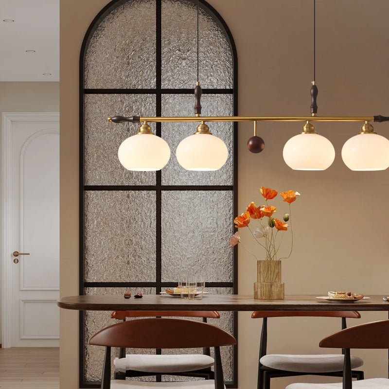 Sylvara Lampe Pendante en Bois et Verre Premium - Neutralighting