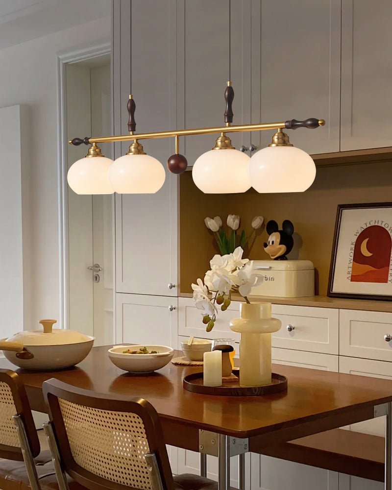 Sylvara Lampe Pendante en Bois et Verre Premium - Neutralighting