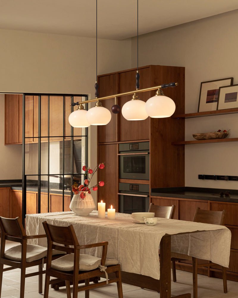 Sylvara Lampe Pendante en Bois et Verre Premium - Neutralighting