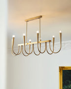 Lustra Chandelier Or Symphonie Courbée Élégante - Neutralighting