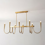 Lustra Chandelier Or Symphonie Courbée Élégante - Neutralighting