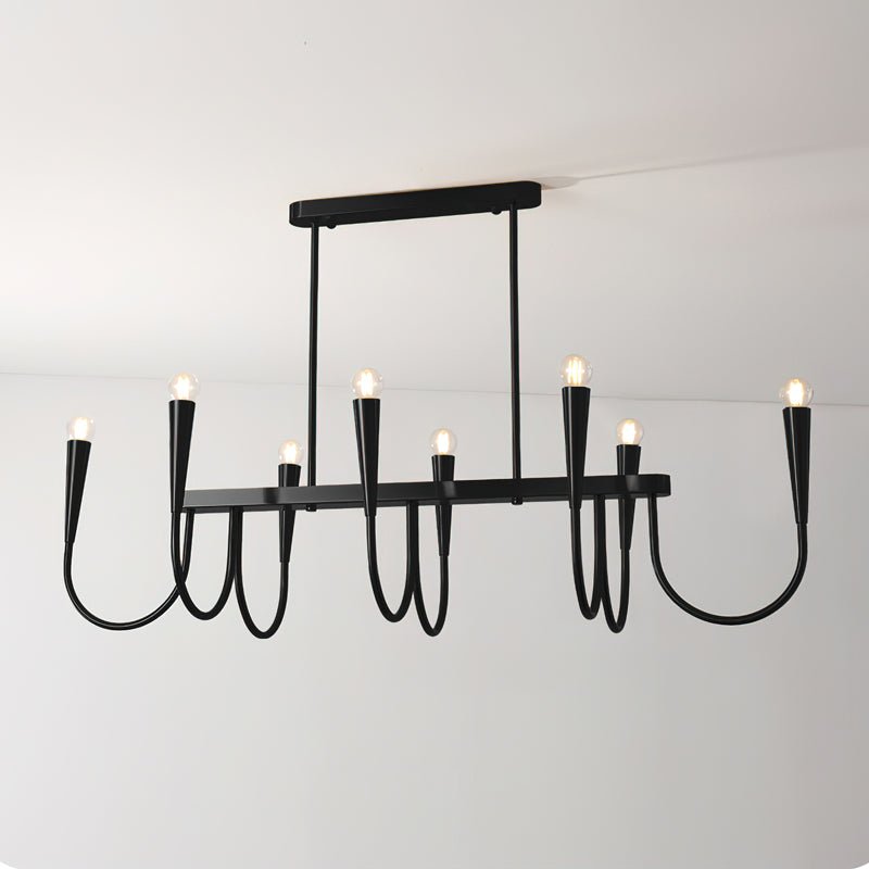 Lustra Chandelier Or Symphonie Courbée Élégante - Neutralighting