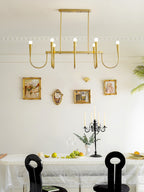 Lustra Chandelier Or Symphonie Courbée Élégante - Neutralighting